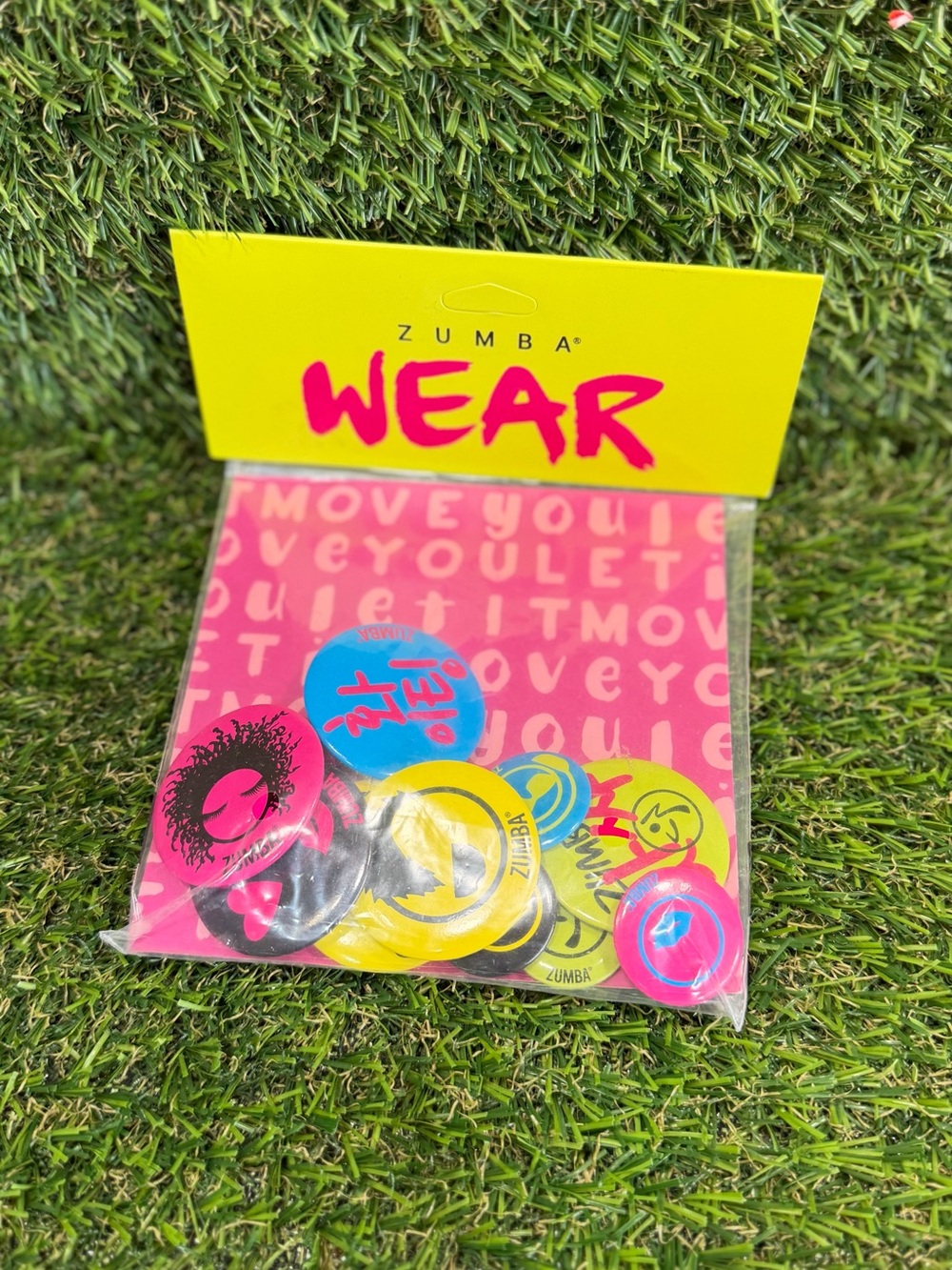 Zumba Zmoji Bag of Pins 12-Pack Multicolor One Size 100% Tin Alloy Collectible A